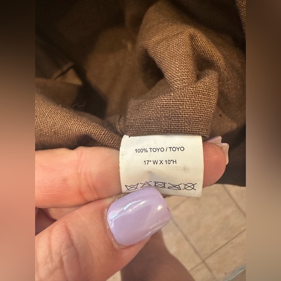 Blue Miami Straw Tote Bag Woven Boho Beach Purse Shell Accent 17”x10” - Picture 10 of 12